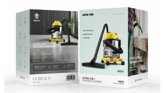 مكنسة كهربائية جرين ليون ألترا 3 في 1 سعة 12 لترًا وقوة 1000 وات