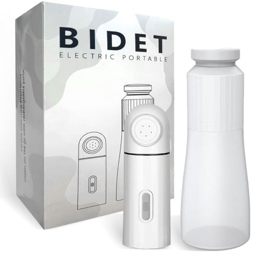 شطاف محمول مع خزان سعة 350 مل، شطاف سفر محمول صغير كهربائي قابل لإعادة الشحن بمنفذ USB-C عالي الضغط