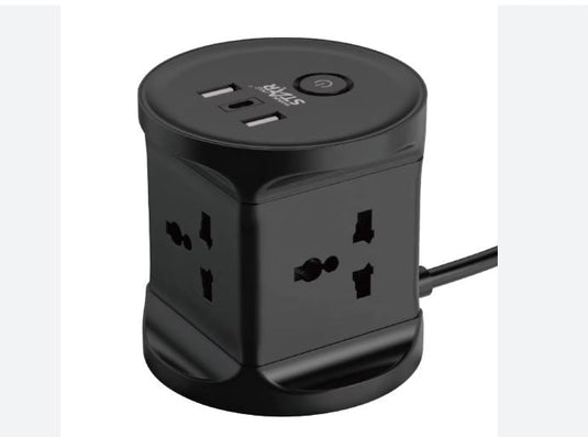 مقبس تمديد مكعب كهربائي متعدد الوظائف