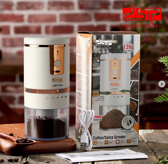 مطحنة قهوة قابلة لإعادة الشحن من DSP