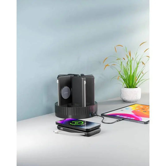 باور بنك من ستيشن لاسلكي مع ٨ بطاريات