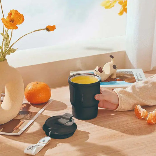 كوب عازل للمشروبات الساخنة والباردة من ليبرسو أسود