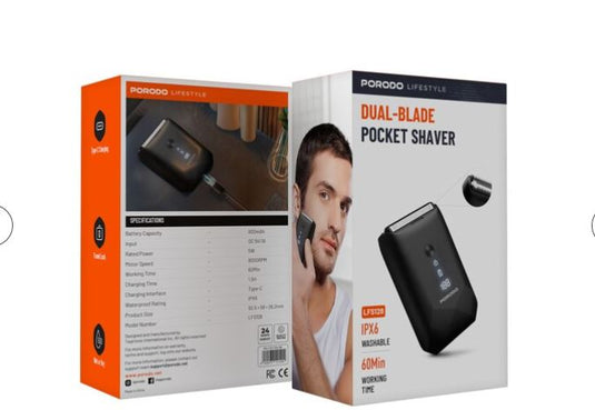 ماكينة حلاقة جيبية مزدوجة الشفرة من بورودو لايف ستايل