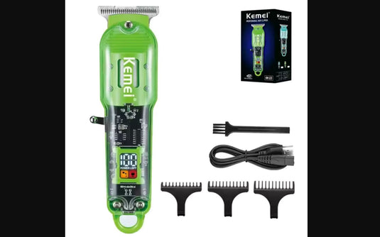 ماكينة حلاقة الشعر الاحترافية الشفافة من كيمي للرجال