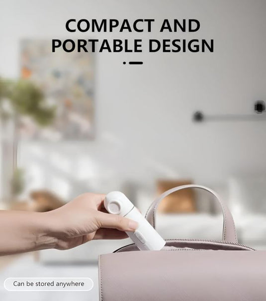 شطاف محمول مع خزان سعة 350 مل، شطاف سفر محمول صغير كهربائي قابل لإعادة الشحن بمنفذ USB-C عالي الضغط