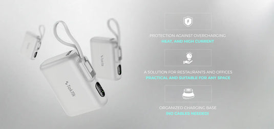 مجموعة تاكتيك 5 قطع باور بانك 10000 مللي أمبير مع محطة شحن