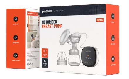 شافطة حليب الثدي الآلية بورودو لايف ستايل - أبيض