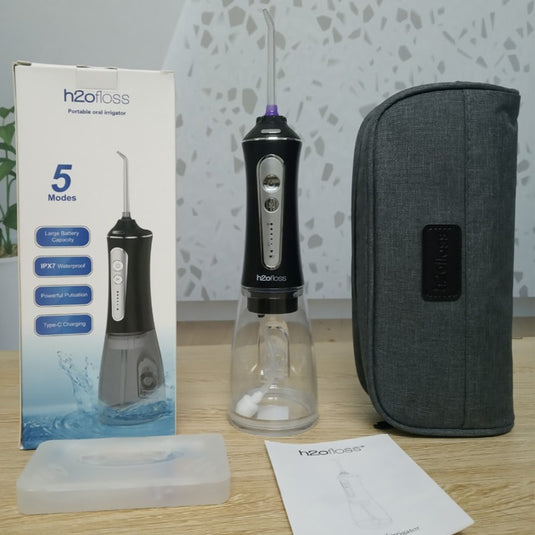 جهاز تنظيف الأسنان بالماء المحمول عن طريق الفم مع 5 أوضاع وسعة بطارية كبيرة عالية التردد-بي 11