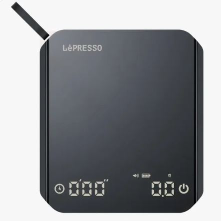 ميزان قهوة رقمي من LePresso - أسود