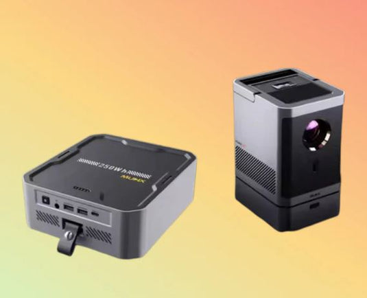 مشروع Mudix HO12 4K الذكي 1080p LED 5G WiFi المحمول