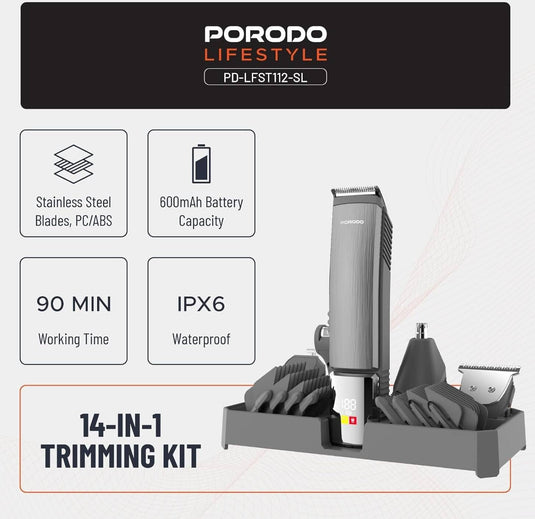 مجموعة تشذيب بورودو لايف ستايل 14 في 1