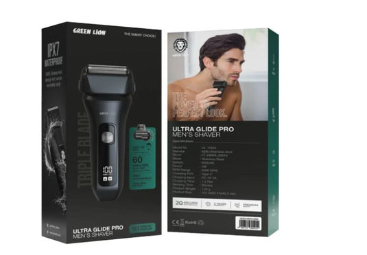 ماكينة حلاقة جرين ليون ألترا جلايد برو للرجال - لون أسود