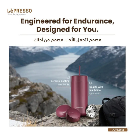 كوب "ليبريسو" بغطاء متعدد الاستخدامات (3 في 1)